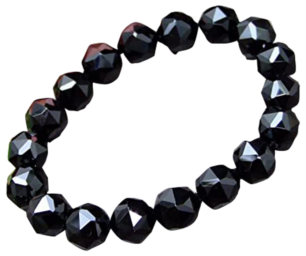 Amazon | 63501 鑑別書付き モリオン 黒水晶 12mm 5A スターカット